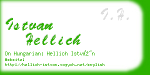istvan hellich business card
